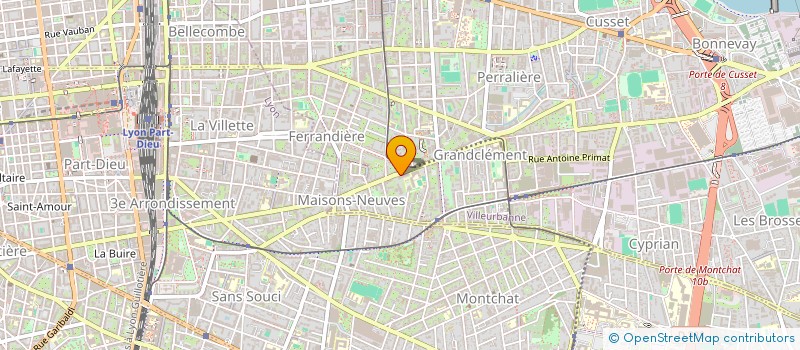 localisation de l'entreprise JOUFFRAY & CHAREF  VILLEURBANNE