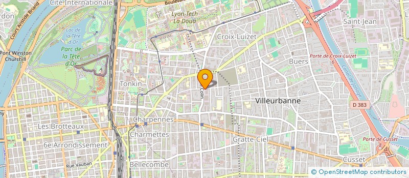 localisation de l'entreprise JOUFFRE à VILLEURBANNE