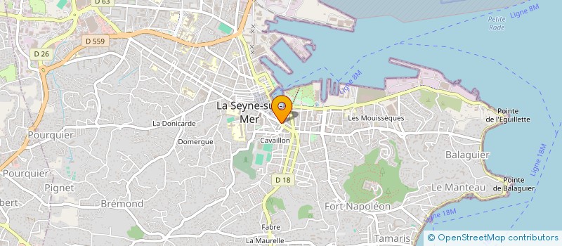 localisation de l'entreprise JOUFFRET M ET PEYRIN F à LA SEYNE SUR MER