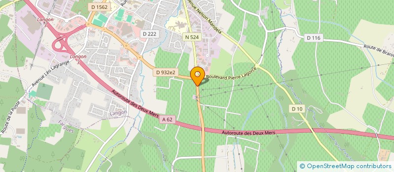 localisation de l'entreprise JOUGAT à LANGON