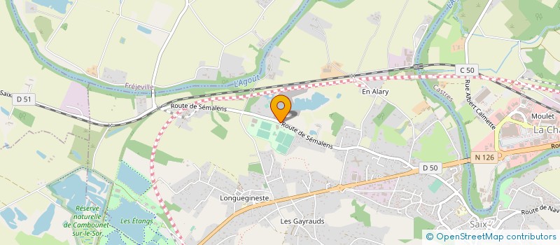 localisation de l'entreprise JOUGLA ET FILS à SAIX