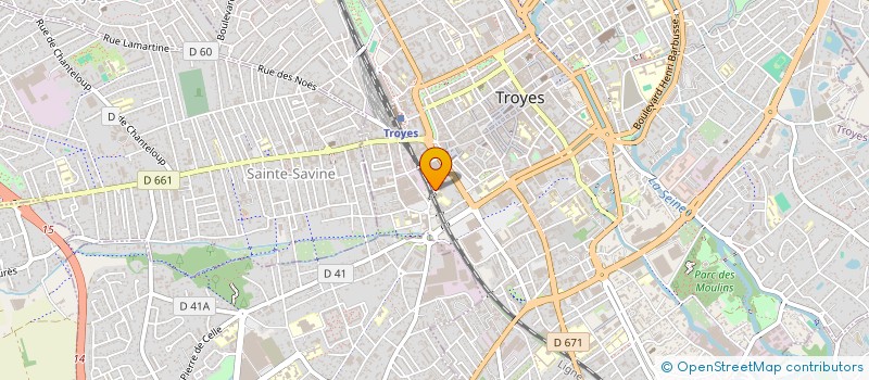 localisation de l'entreprise JOUGLAS FINIDORI INDIVISION à TROYES