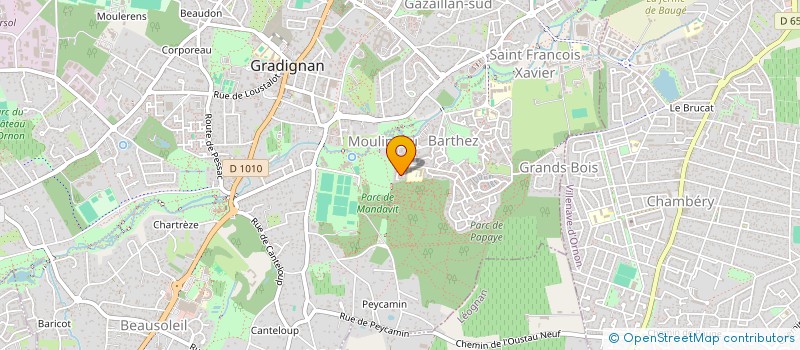 localisation de l'entreprise JOUHAUD  GRADIGNAN