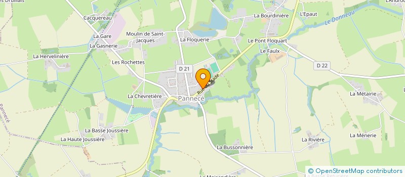 localisation de l'entreprise JOULAIN SAS à PANNECE