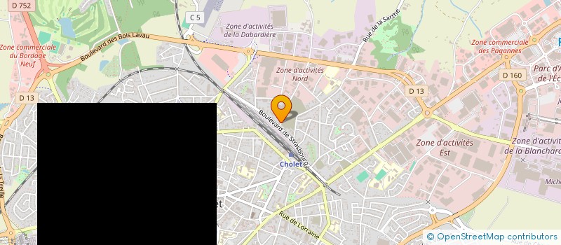 localisation de l'entreprise JOULAS à CHOLET