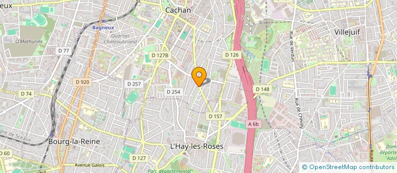 localisation de l'entreprise JOULE MECANISMES ET FERMETURES JMF à CACHAN