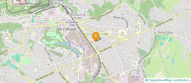 localisation de l'entreprise JOULIE-LU-FAMILY  LE CREUSOT