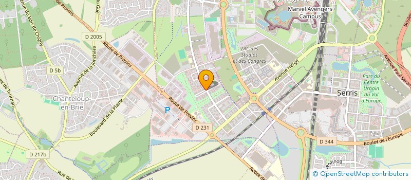 localisation de l'entreprise JOUONS CRESCENDO  MONTEVRAIN