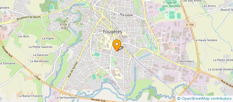 localisation de l'entreprise JOUQUAND AUTOMOBILES  FOUGERES