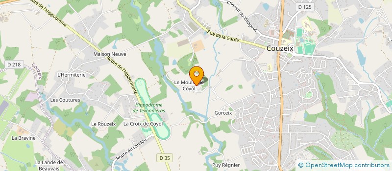 localisation de l'entreprise JOUQUI à COUZEIX