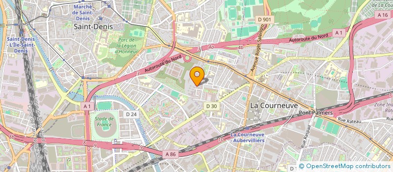 localisation de l'entreprise JOUR à LA COURNEUVE