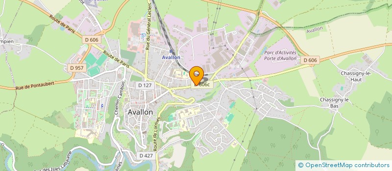 localisation de l'entreprise JOUR DE CHINE à AVALLON