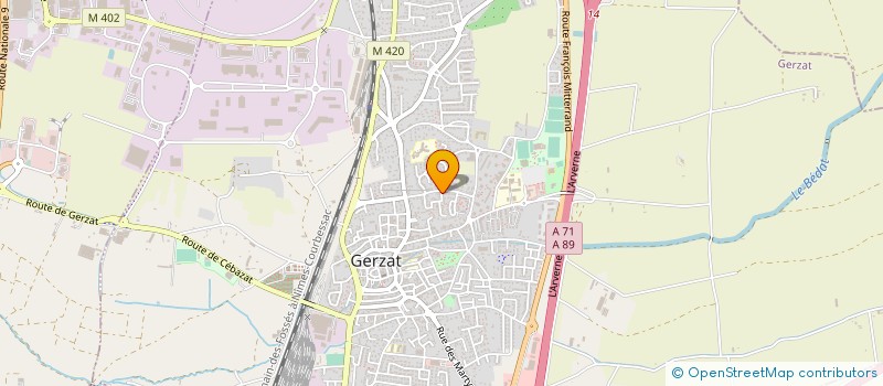 localisation de l'entreprise JOUR DE CRECHE SAINT BEAUZIRE  SAINT-BEAUZIRE