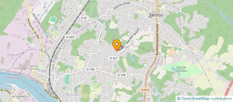 localisation de l'entreprise JOUR DE FETE CIE  BOUCAU