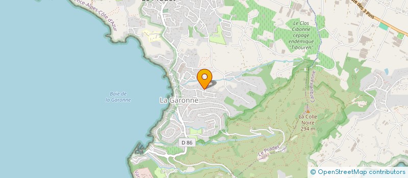 localisation de l'entreprise JOUR DE PLUIE  LE PRADET