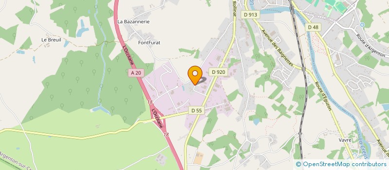localisation de l'entreprise JOUR ET NUIT CREATIONS à ARGENTON-SUR-CREUSE