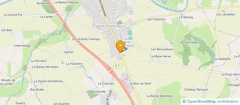 localisation de l'entreprise JOUR'N'AUTO  SAINT-DOMINEUC