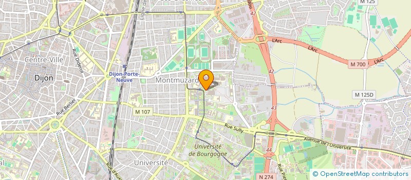 localisation de l'entreprise JOUR SCIEN BOUR HEP GAST ENTER  DIJON