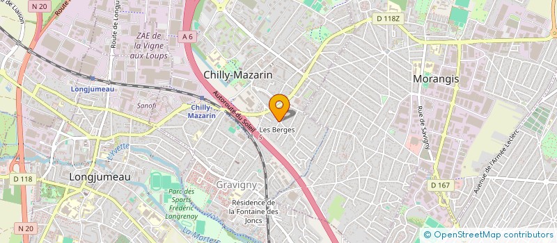 localisation de l'entreprise JOURA à CHILLY-MAZARIN