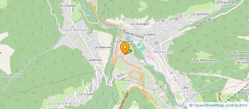 localisation de l'entreprise JOURDAIN  MORZINE