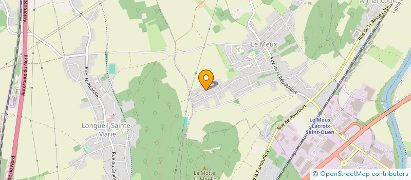 localisation de l'entreprise JOURDAIN  LE MEUX