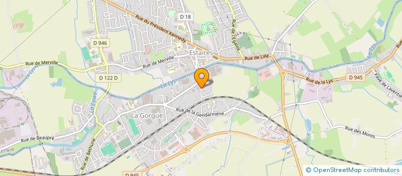 localisation de l'entreprise JOURDAIN COURTAGE à LA GORGUE