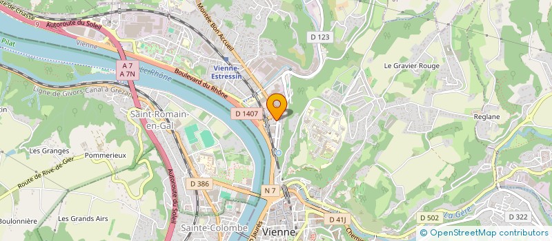 localisation de l'entreprise JOURDAN COLETTE & PHILIPPE  VIENNE