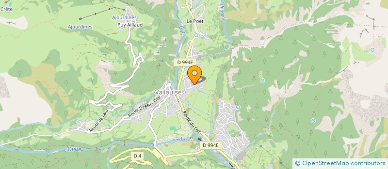 localisation de l'entreprise JOURDAN-DEBAENE  VALLOUISE-PELVOUX