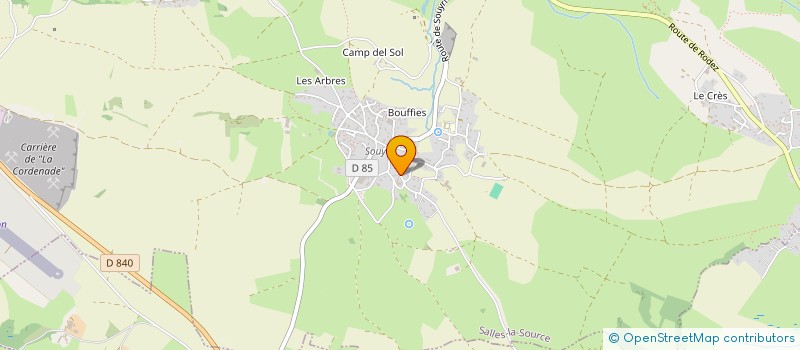 localisation de l'entreprise JOURDAN-DELOUVRIE  SALLES-LA-SOURCE