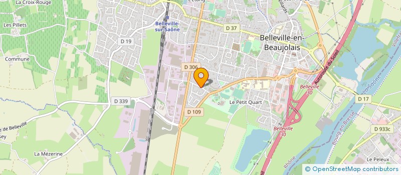 localisation de l'entreprise JOURDAN MONTEIL  BELLEVILLE-EN-BEAUJOLAIS