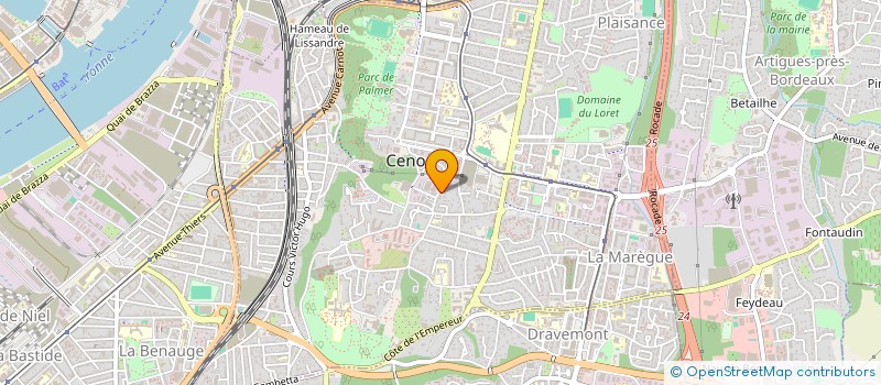 localisation de l'entreprise JOURDE FRERES à CENON