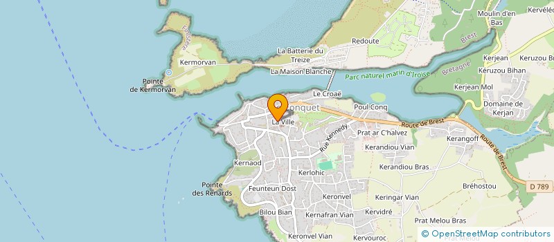 localisation de l'entreprise JOURDEN PERON à LE CONQUET