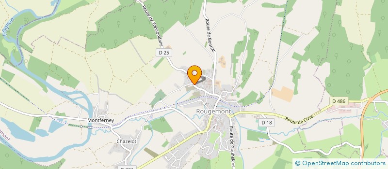 localisation de l'entreprise JOURDET SYLVAIN à ROUGEMONT