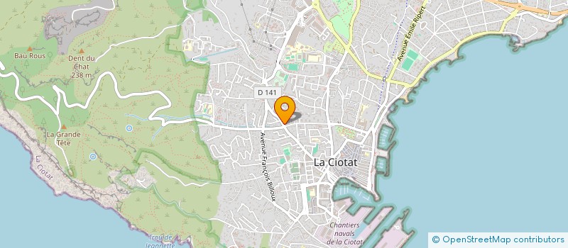 localisation de l'entreprise JOURDIER MATTHIEU  LA CIOTAT