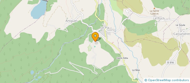 localisation de l'entreprise JOURDY - DUDIT à LE PLA