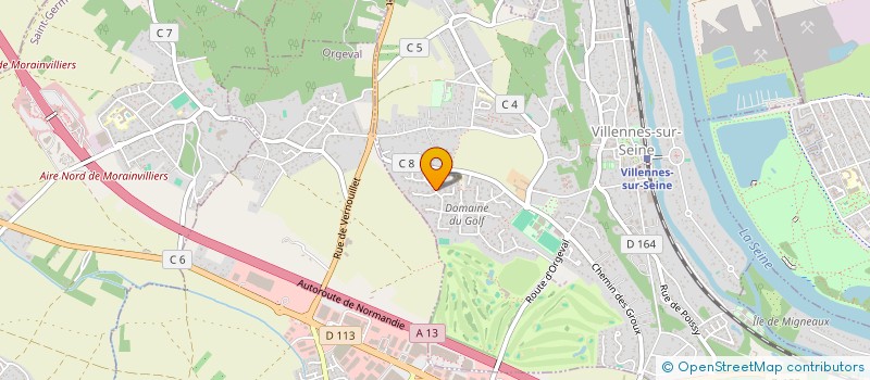 localisation de l'entreprise JOUREL  VILLENNES-SUR-SEINE