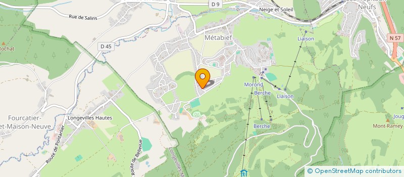 localisation de l'entreprise JOURMETA  METABIEF