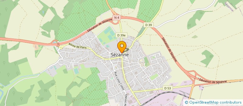 localisation de l'entreprise JOURNAL BRIE CHAMPAGNE à SEZANNE