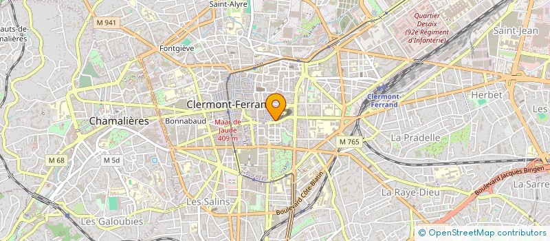 localisation de l'entreprise JOURNAL CENTRE AUVERGNE PTT  CLERMONT-FERRAND