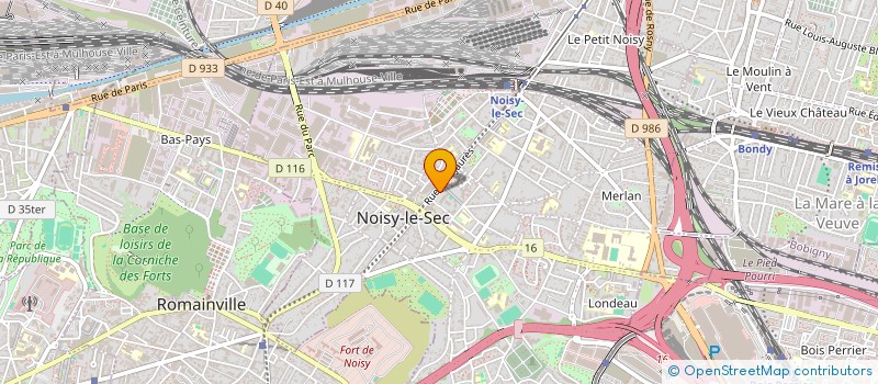 localisation de l'entreprise JOURNAL EVENEMENTIEL NOISY LE SEC & BANL PRODUC à NOISY-LE-SEC
