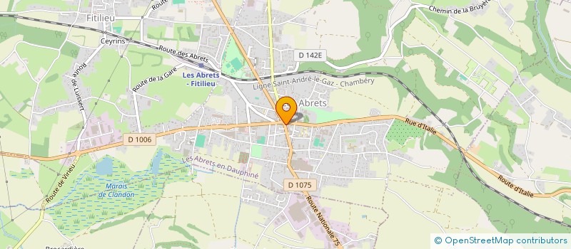 localisation de l'entreprise JOURNAL INTERPAROISSIAL  LES ABRETS-EN-DAUPHINE