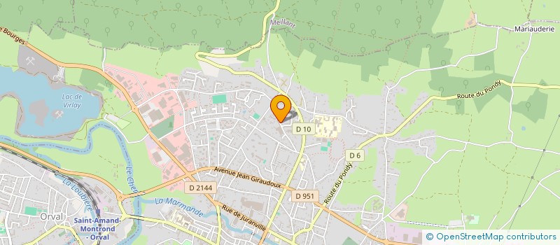 localisation de l'entreprise JOURNAL LE HUR à SAINT-AMAND-MONTROND