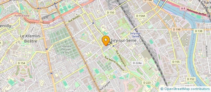 localisation de l'entreprise JOURNAL LE TRAVAILLEUR à IVRY-SUR-SEINE