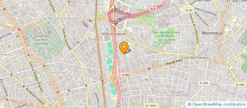 localisation de l'entreprise JOURNALISME INFOS PRESSE à BAGNOLET