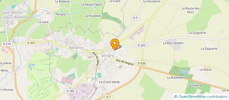 localisation de l'entreprise JOURNAUX-CHARLOT à BELFORET-EN-PERCHE