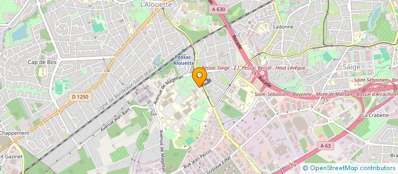 localisation de l'entreprise JOURNEES D ENDOCRINOLOGIE DU HAUT LEVEQUE à PESSAC