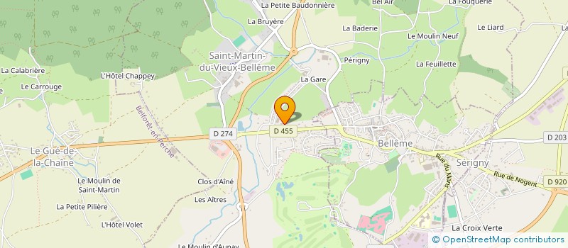 localisation de l'entreprise JOURNET à ST MARTIN DU VIEUX BELLEME
