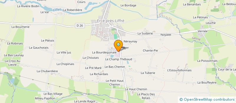 localisation de l'entreprise JOURNOIS  ERCE-PRES-LIFFRE