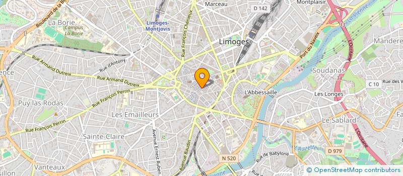 localisation de l'entreprise JOUSSAIN PIERRE à LIMOGES