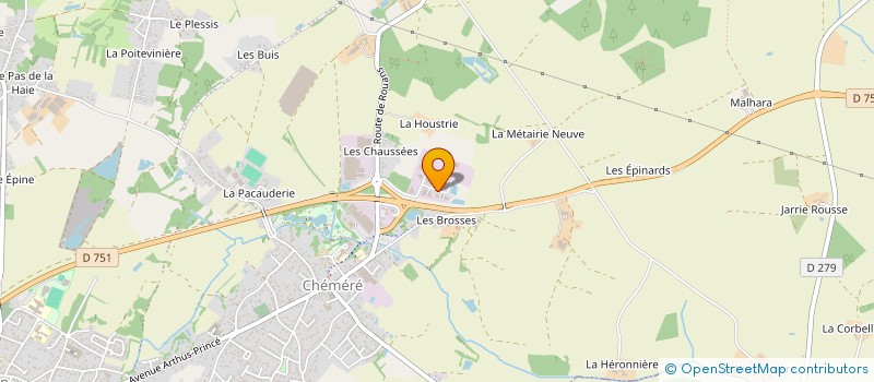 localisation de l'entreprise JOUSSE MENAGER  CHAUMES-EN-RETZ